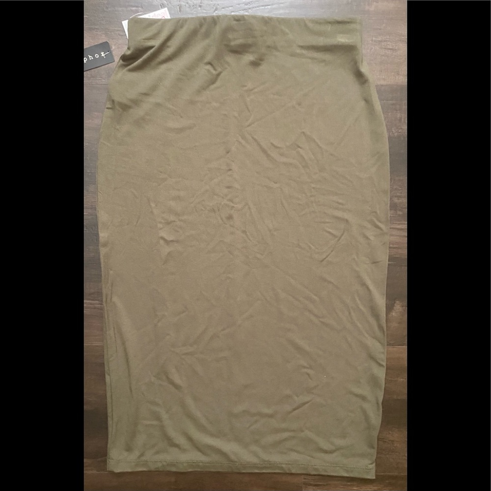 Womens Pencil Skirt Green NEW XS